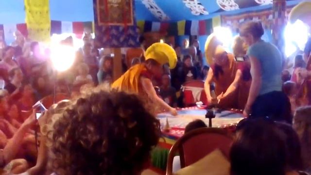 Medicine Buddha Sand Mandala Dissolution 2015