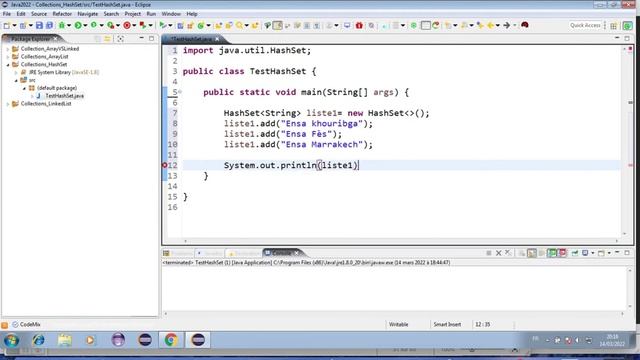 Java 18: Collection Set (HashSet and LinkedHashSet) смотреть онлайн