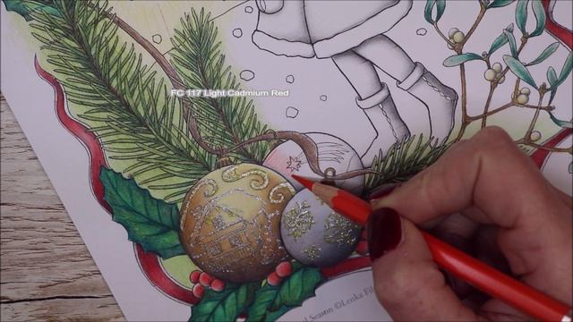 Coloring Tutorial - Christmas Girl with Lamp - Lenka Filonenko смотреть онлайн