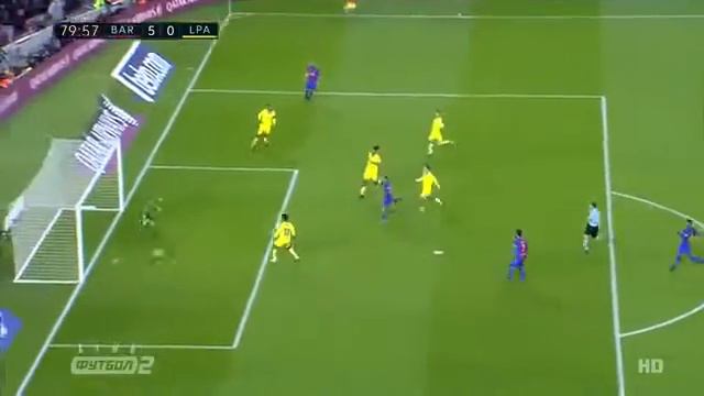 БАРСЕЛОНА - ЛАС-ПАЛЬМАС 5:0 ГОЛ ВИДАЛЯ смотреть онлайн