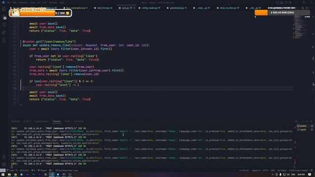 Пишем бота для знакомств в телеграм со скуки | Python, Tortoise ORM, React, MySQL смотреть онлайн