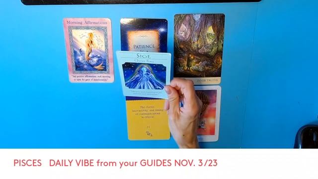 PISCES DAILY VIBE from your GUIDES S NOV. /23 * TODAY WE NEED TO BE PATIENT, TRUST OUR INTUITION * смотреть онлайн
