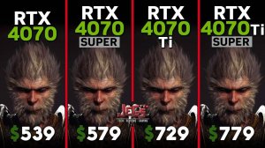 RTX 4070 - RTX 4070 Super - RTX 4070 Ti - RTX 4070 Ti Super | 15 игр | 1080p | 1440p | 2160p (4K)