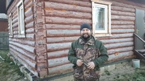Утепление бревенчатого дома начало.