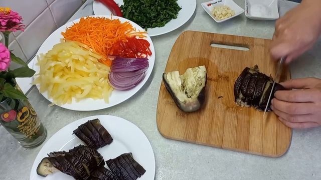 Острый Салат из Баклажанов! МЕга вкусно и Невероятно просто! смотреть онлайн