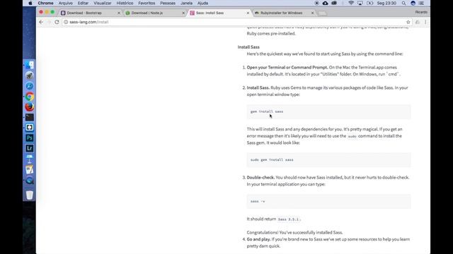 Como instalar o Bootstrap 4 com NPM e Sass - Criando um site com Bootstrap 4 - Aula 02 смотреть онлайн