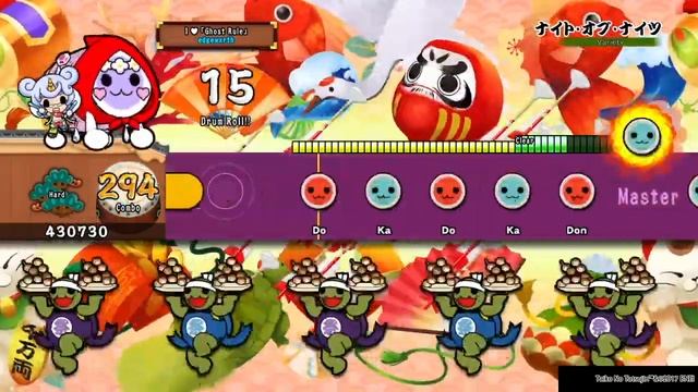 Night Of Knights 7 ★ - Hard Full Combo - Taiko no Tatsujin: Drum Session! смотреть онлайн