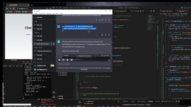 Pt2 Software Engineer Challenge Chat GPT to build AI web Chat Bot highlight смотреть онлайн