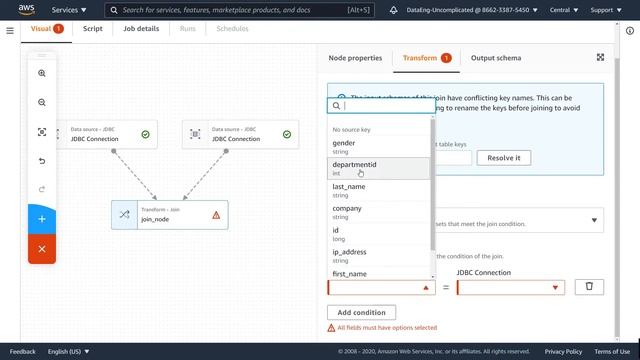 AWS Glue Studio: Joining Data смотреть онлайн