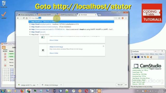 Install ATutor LMS 2.2.3 on Windows 7 localhost via XAMPP 7.1.12 - opensource PHP e-learning byAO смотреть онлайн