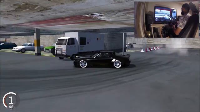 Mazda RX8 and Underground Garage, Assetto Corsa. смотреть онлайн