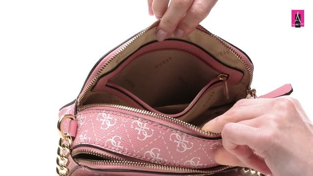 Видеообзор I Женская сумка мессенджер GUESS NOELLE CROSSBODY CAMERA смотреть онлайн