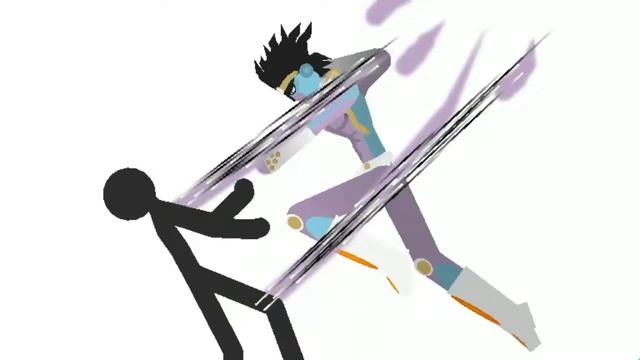 JJBA / Stick Nodes / Star Platinum vs Stick man / Test смотреть онлайн