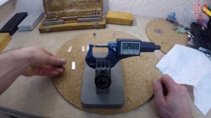 Цифровой микрометр Shahe 0-25 мм - проверка точности