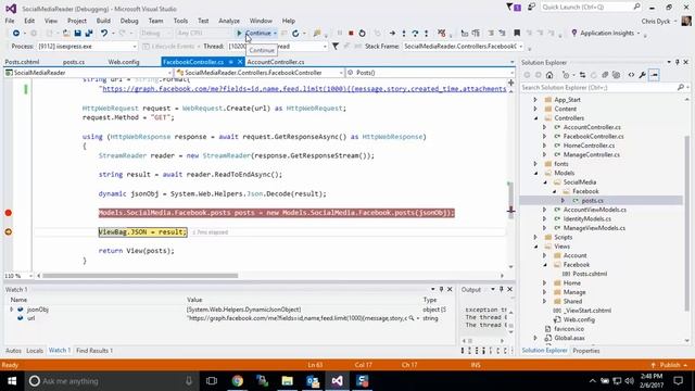 Part 6 - Facebook Graph API display your data in a View смотреть онлайн