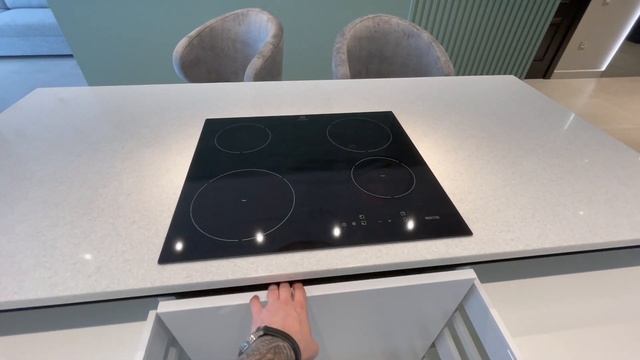 Прямая кухня с Островом. По проекту Дизайнера. № 127. смотреть онлайн