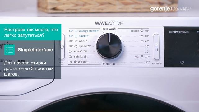 Обзор Стиральной машины Gorenje серии WaveAcive смотреть онлайн