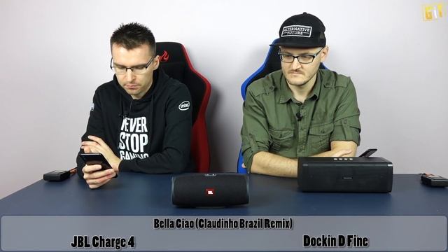 JBL Charge 4 vs Dockin D Fine - szybki BASS TEST смотреть онлайн