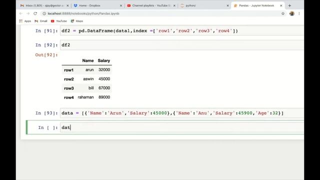 Python for Machine Learning – 41 Pandas - DataFrame смотреть онлайн