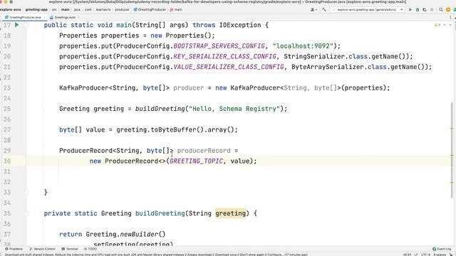 Lecture 10 : Lets build AVRO Kafka Producer [Kafka for Developers using Schema Registry] смотреть онлайн