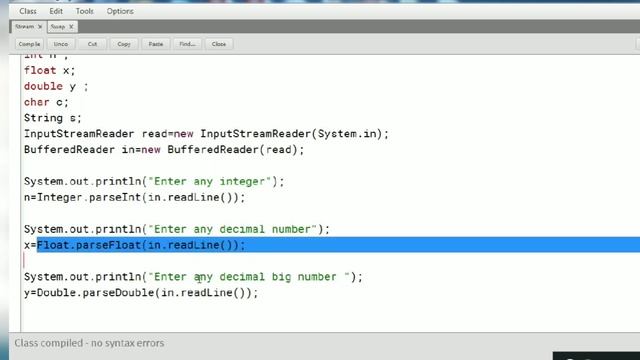 Input in Java by InputStreamReader Class: InputStreamReader class and BufferedReader class смотреть онлайн