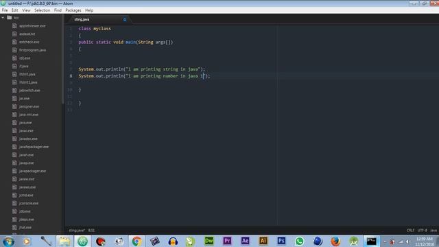 printing string in java смотреть онлайн