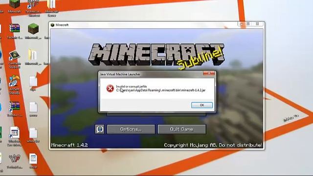Minecraft - Minecraft.jar Error смотреть онлайн