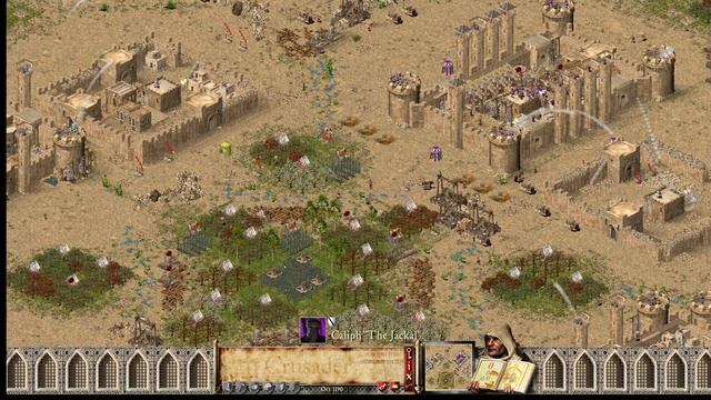 Stronghold Crusader: Pork Roast? (Part 2) - 4 Caliphs vs. 4 Pigs - Enemies on both sides смотреть онлайн