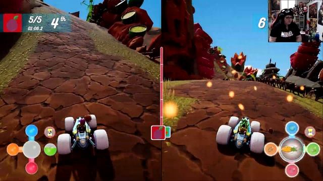 ALL STAR FRUIT RACING MULTIPLAYER SPLIT SCREEN KART STEAM PART 11 смотреть онлайн