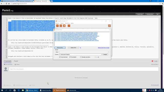 Baixando Arquivos No Site Leandro Ultra Downloads Com MegaDownloader