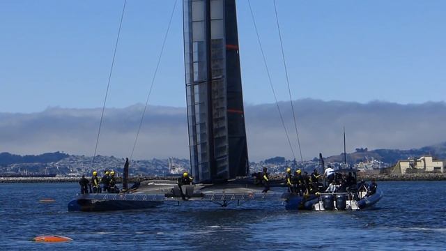 America's Cup: Practice: Artemis Racing and Oracle Team USA, 26 July 2013 смотреть онлайн
