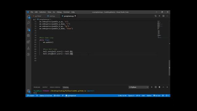 Python Pong: 7 смотреть онлайн