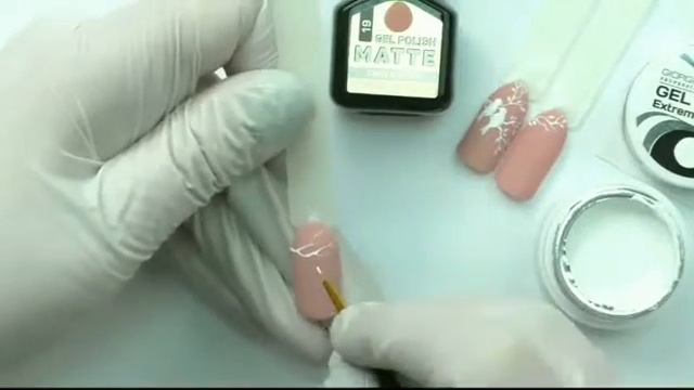 Матовый гель-лак и белая гель-краска без липкого слоя смотреть онлайн