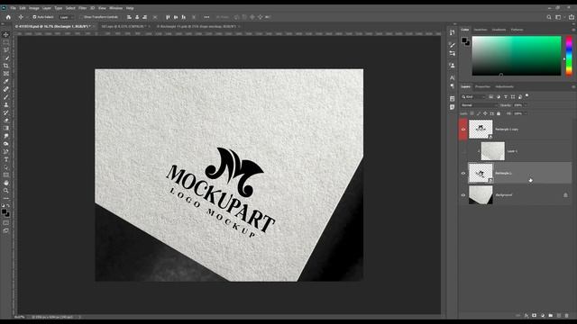 How To Make Embossed Logo Mockup | Photoshop Mockup Tutorial