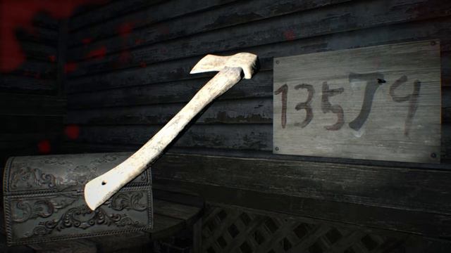 Resident Evil 7 - Courtyard: Toy Axe Shadow Puzzle "13574" Stabilzer Inside Chest Gameplay Details смотреть онлайн