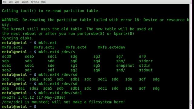 Creating and Formatting Partitions with FDISK and mkfs - BASH - Linux смотреть онлайн