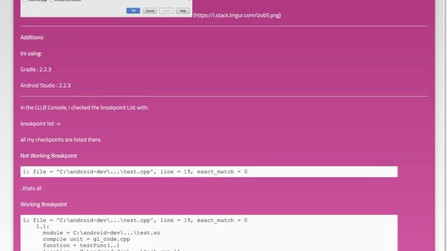 Debugging C++/native library modules not working with Android Studio (Cmake used) смотреть онлайн