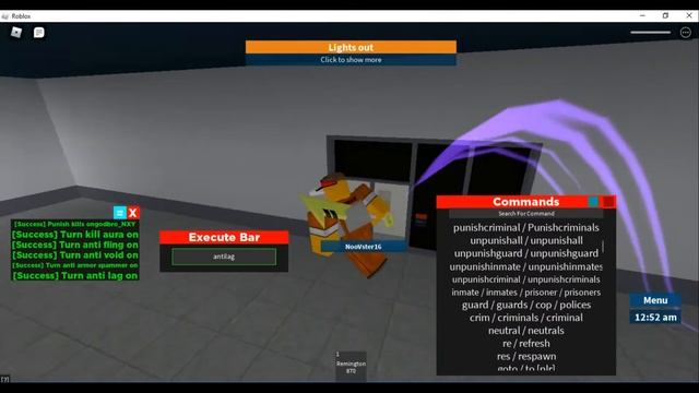 Prison Life OP Admin Script KILL ALL, TP ALL, CRASH SERVER & MORE!! (RECODED) смотреть онлайн