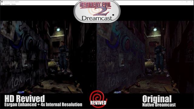 Resident Evil 2 Flycast Esrgan + AI Color Sample Preview смотреть онлайн