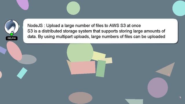 NodeJS : Upload a large number of files to AWS S3 at once смотреть онлайн