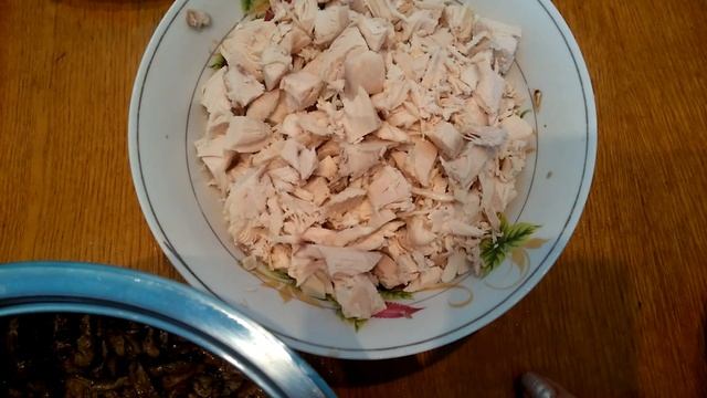 Салат/ курица/ грибы/ ананас. / Быстро и просто. Рецепт смотреть онлайн