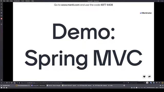 Spring MVC. ИТМО Веб-Программирование. 2021 10 29 смотреть онлайн