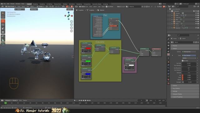 ทำ Dispersion Crystal Shader ด้วย Blender / Dispersion Crystal Shader Nodes Blender Tutorial смотреть онлайн
