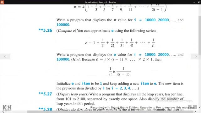 Introduction To Java Programming Exercise 5 26b смотреть онлайн