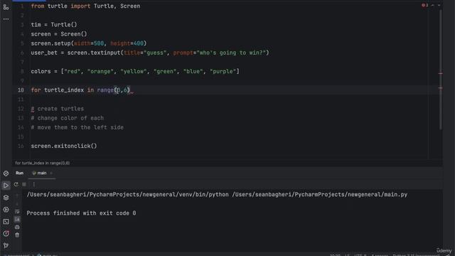 4. Turtle Game Part 1 || 19. Intermediate Event Listening || Python Course смотреть онлайн