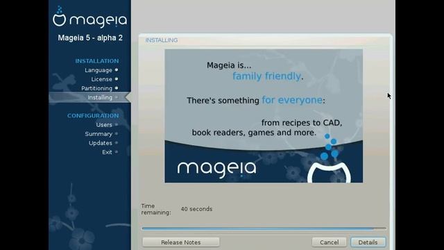 Mageia 5 Alpha 2 x86_64. Installation. KDE desktop. смотреть онлайн