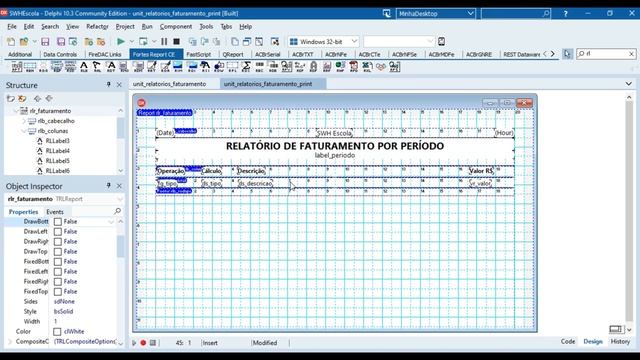 Imprimindo Relatórios no Delphi utilizando o FORTES REPORT - Detail Band - #Aula 02/03 смотреть онлайн