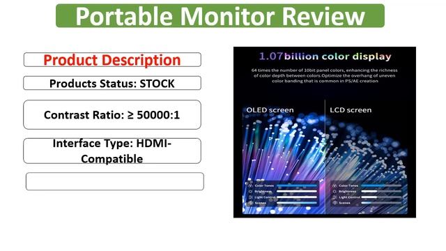 VCHANCE 13.3 Inch 4K OLED Portable Monitor 100% DCI-P3 Touch Screen USB-C Second Gaming Screen смотреть онлайн