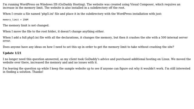 DevOps & SysAdmins: PHP.ini file causing WordPress site to crash on Windows IIS смотреть онлайн