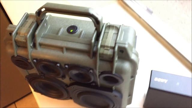 DIY Pelican BoomBox1200 ver2: 25W/100W(2.1) vs SonySRS-X5 & Tips! смотреть онлайн